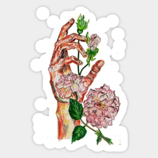 Blooming Hand Sticker